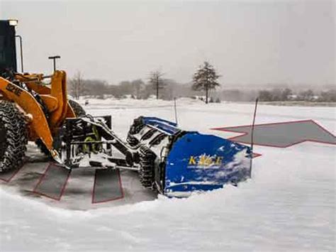 kage skid steer plow|snow plow for wheel loader.